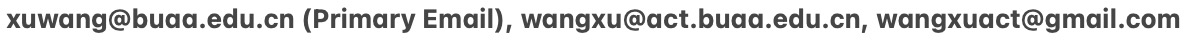 Xu Wang's Email